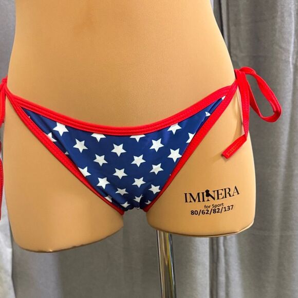 Mine Red and Blue Star Bikini Bottom - Picture 2 of 13